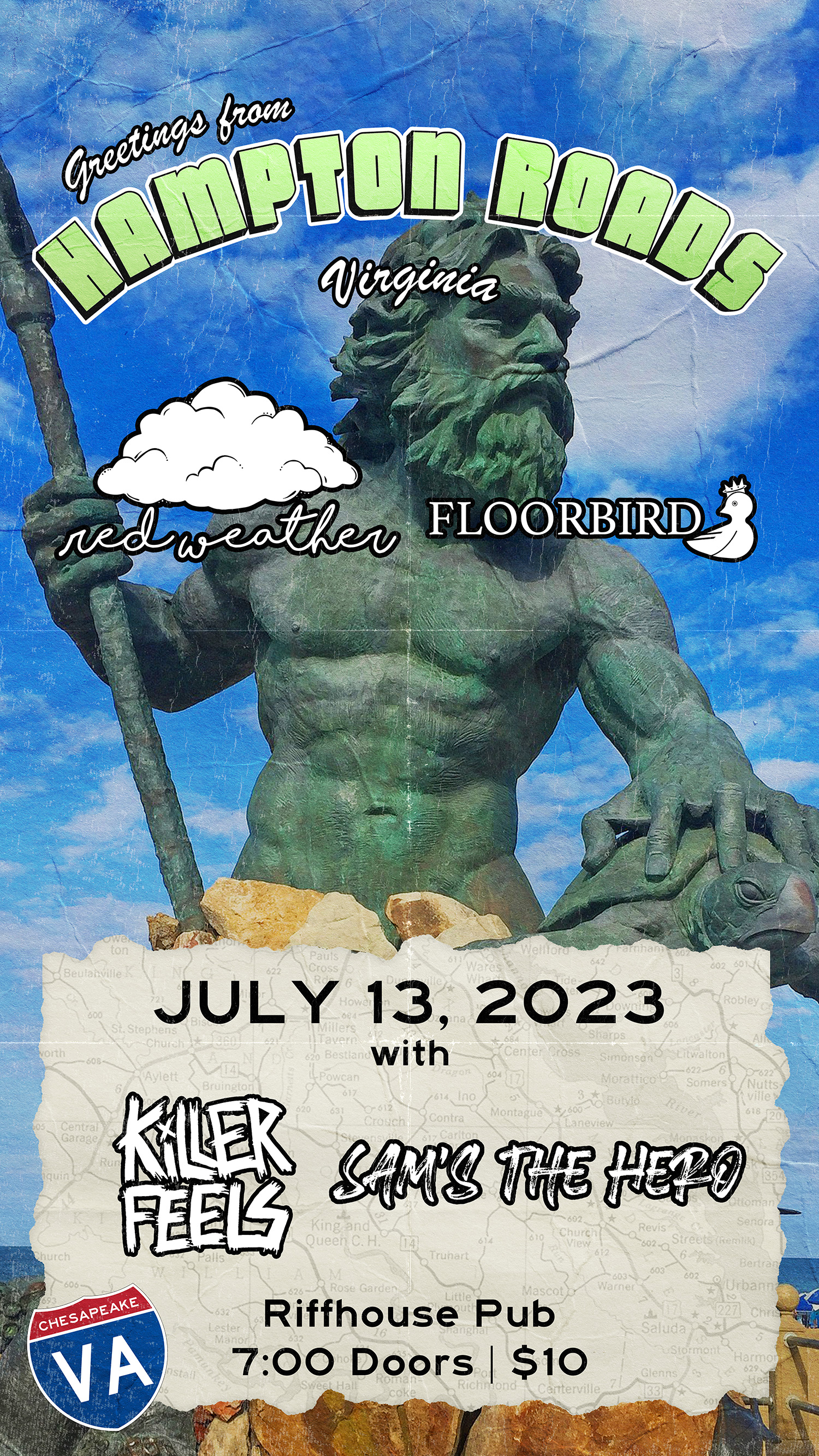 Red Weather Show Flyer July 13, 2023