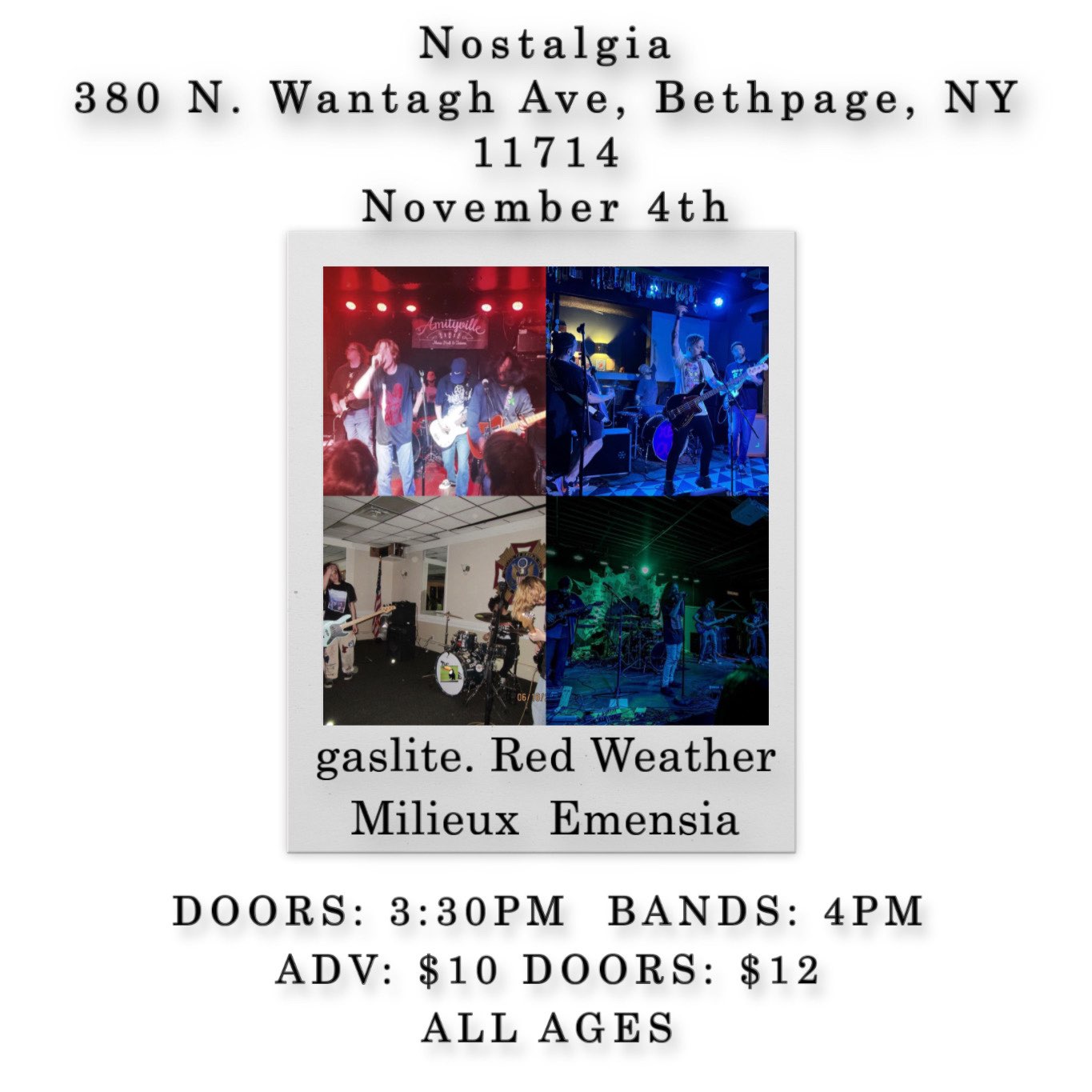 Red Weather Show Flyer November 4, 2023