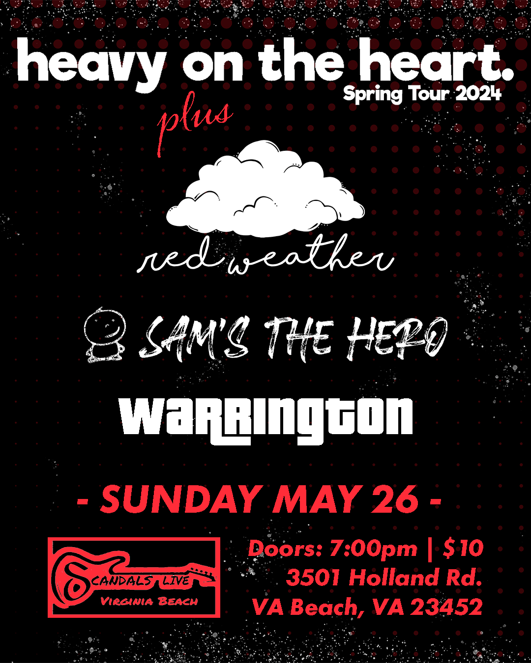 Red Weather Show Flyer May 24, 2024
