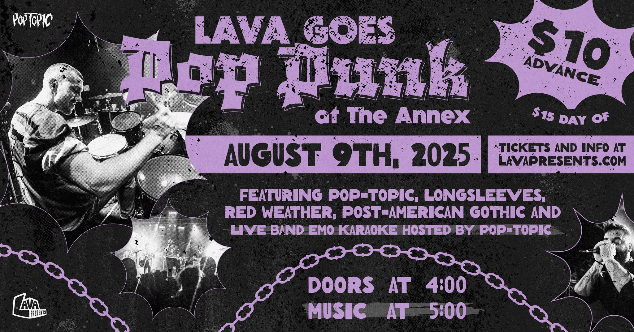 Red Weather Show Flyer September 9, 2025