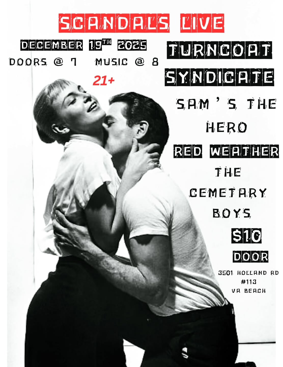 Red Weather Show Flyer December 19, 2025